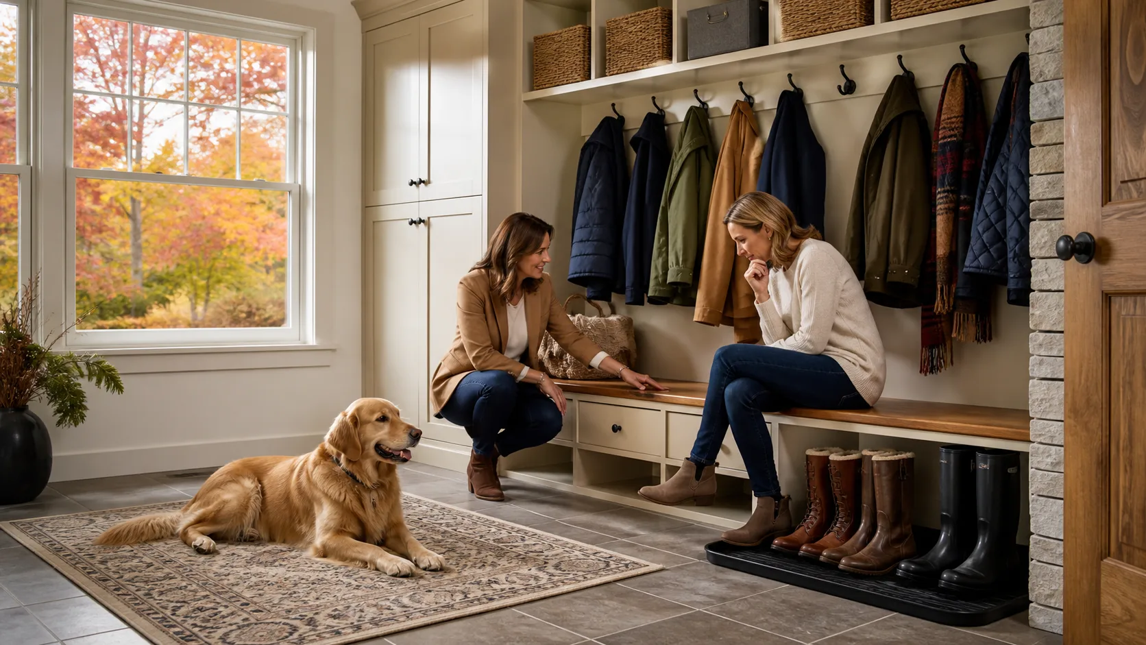How Buffalo Home Builders Design Mudrooms for Fall and Winter
